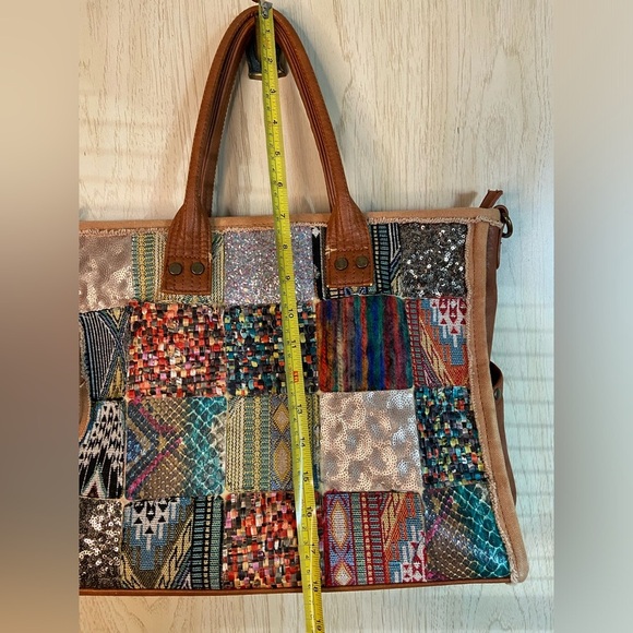 ANTIK KRAFT SWEET MEMORIES TOTE Multicolor Anthropologie Vegan Shoulder Bag - Picture 11 of 13